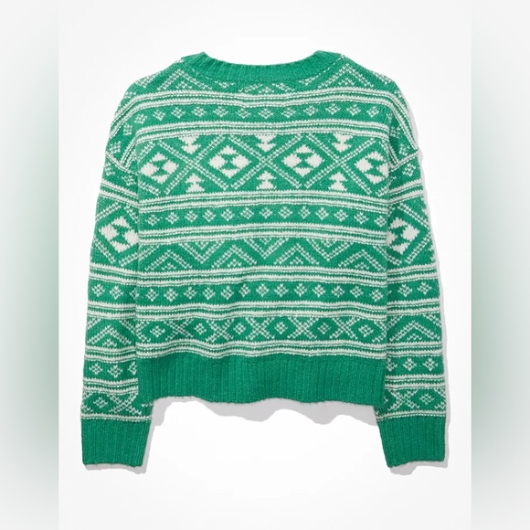 American Eagle Fairisle Snowdrift Sweater NWT - Picture 4 of 7